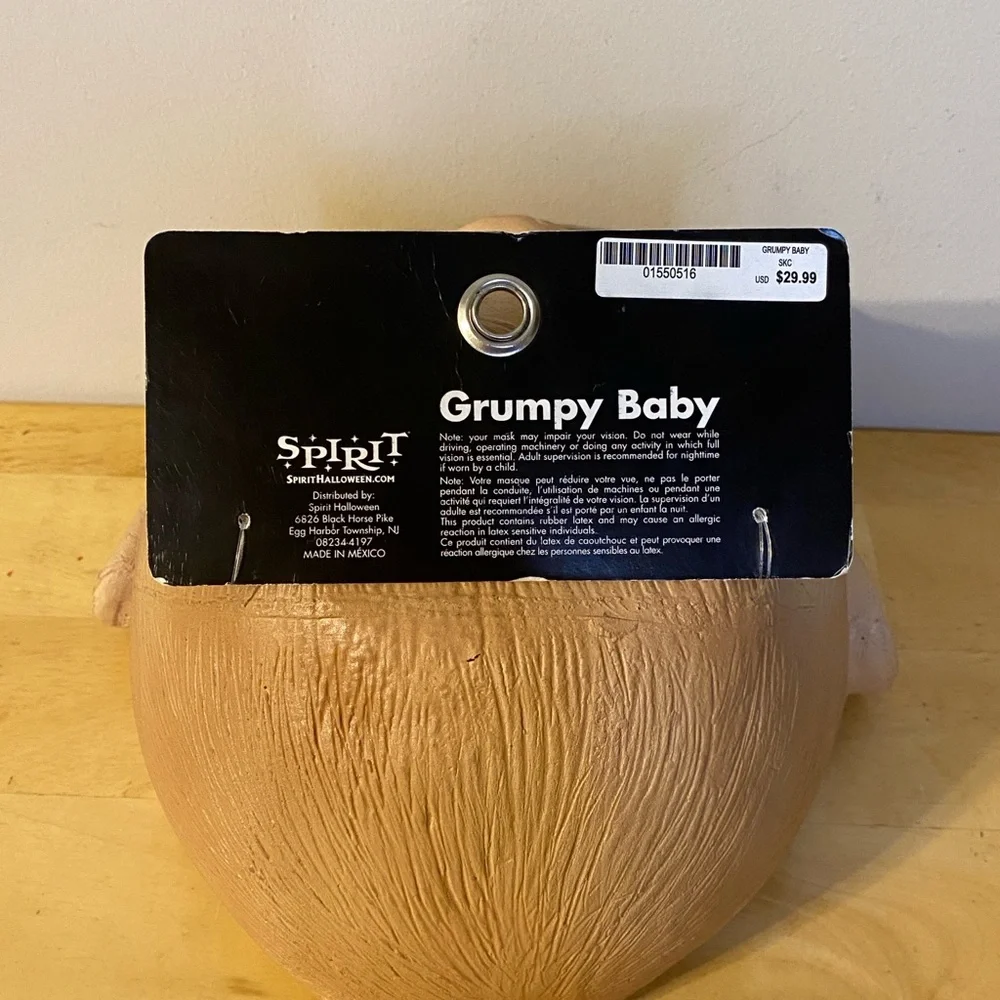 Spirit Tan Grumpy Baby Latex Mask